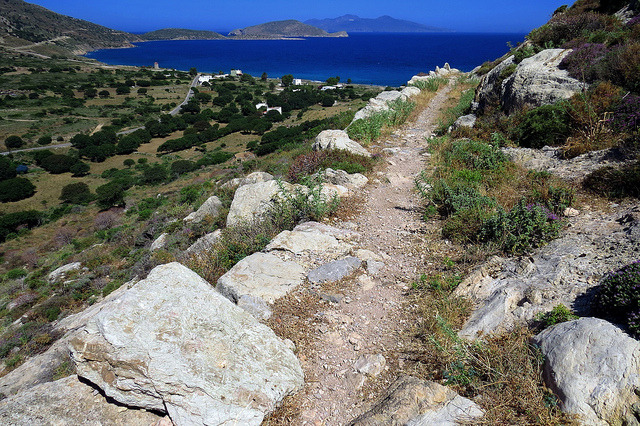 Tilos path by Marite2007 on Flickr.Path down to Agios Antonios Bay. Tilos island,