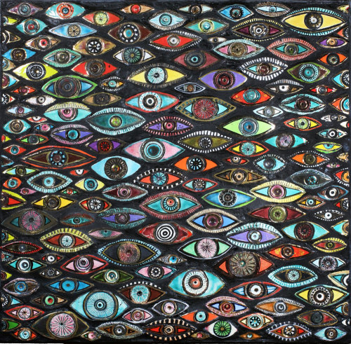 Michal Golan aka Michal Golan Jewelry (Israeli, b. Israel, based NY, USA) - Evil Eye Mosaics  Sculpt