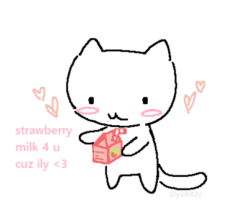 i love strawberry milk <3