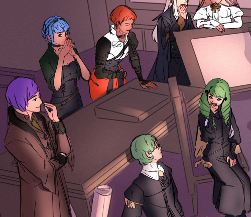 tinyshoopuf: We got to talking about what a SFW interpretation of the Seteth Desk Challenge could be