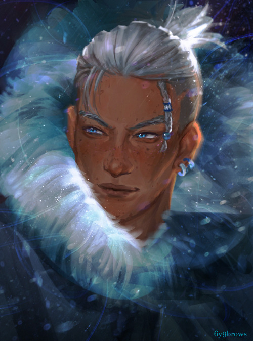 White haired Sokka insired by @peachieflame‘s illustration 