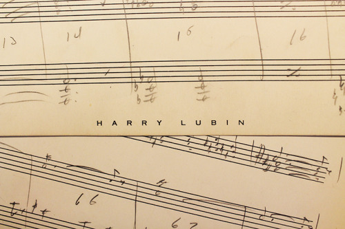 uclalibraryspecialcollections: This post is for fans of spooky television: composer Harry Lubin work