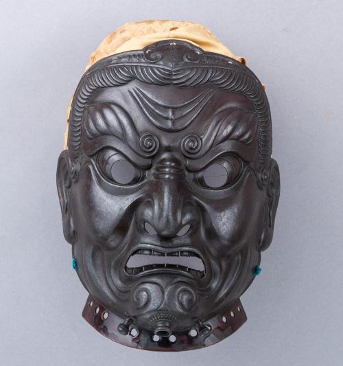 Iron Mask/facial Armor Shaped Like Dhrtarastra. Japan, Edo Period, 1745 [1500x1600]