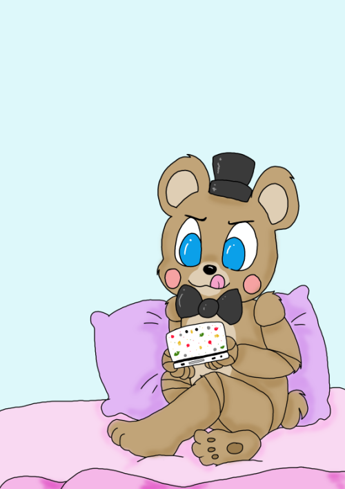 Toy Freddy Playing Video Games