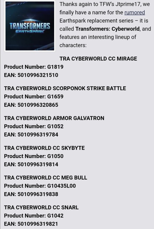 We Have Our First Look At The Next TF Series Meant To Replace Earthspark Thanks To Toy Leaks (source)