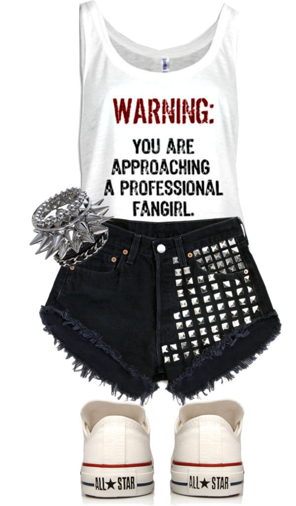 1d-is-infinite:  1d concert outfit! by ninjatickles featuring converse sneakers ❤