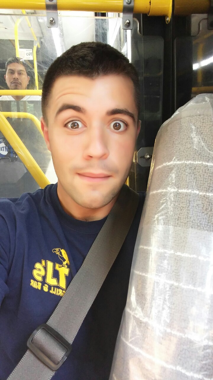 That dude just stared as I took a selfie