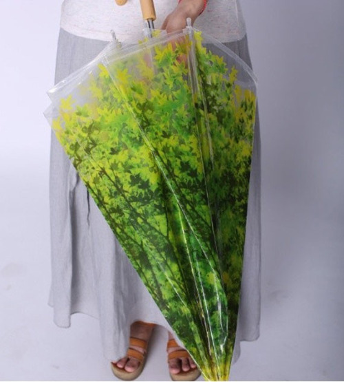 Take shelter from the rain under the beautiful foliage umbrella [x]