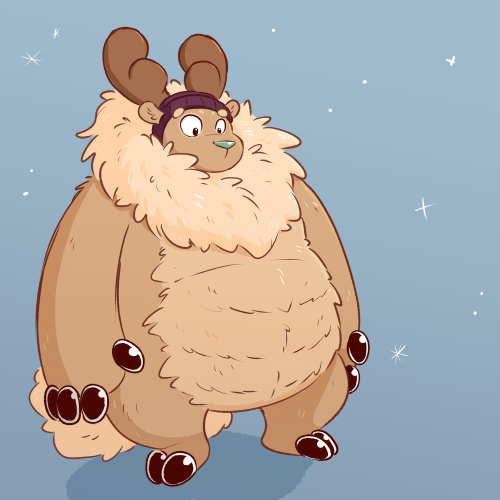 beepbeepdoodles:a lil doodle of @denaturedalbumin‘s caribou~