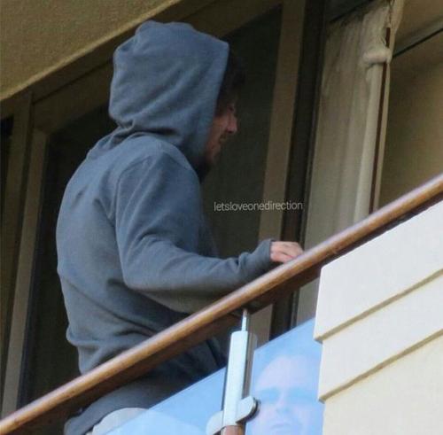 proudoflou: Louis on his hotel balcony in Cape Town! 4.1.15 