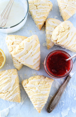 foodffs: Lemon Cream Cheese Scones Follow