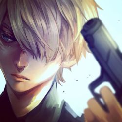 nuvols:  Ehh was doodling pretty boy Delico, but I’ve been feeling pretty crummy for the past few days.. Sorry it reflects in my draws ahaha. His voice in the anime is soooo nice, I could listen to it forever!//// #gangsta #delico by aokamei http://ift.tt