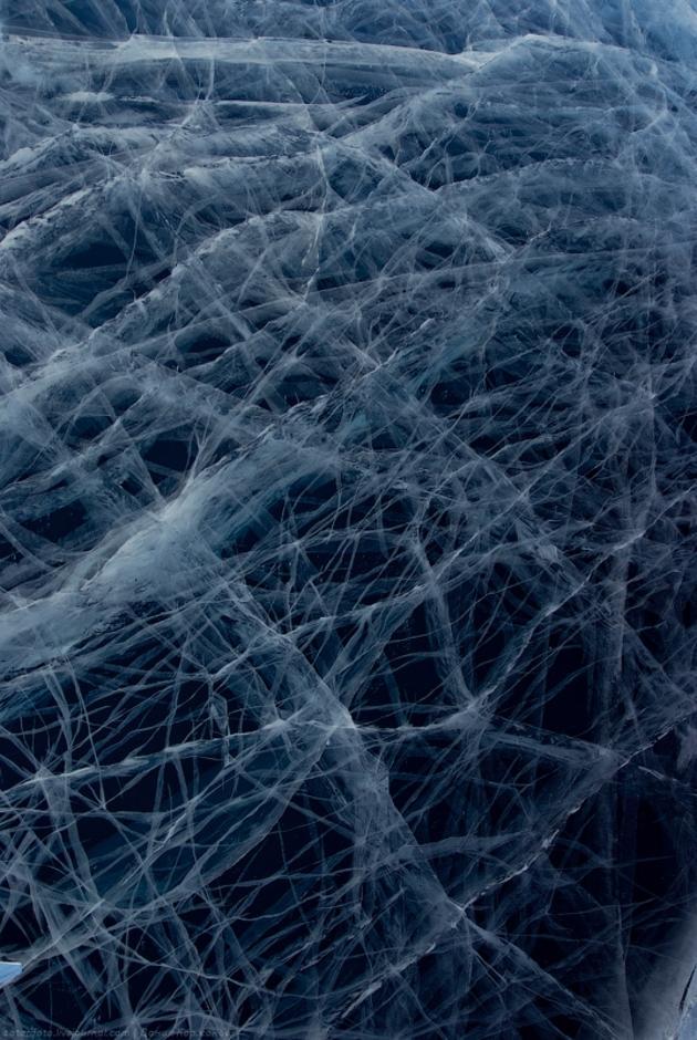 the-gasoline-station:  When a Super-Clear Lake Freezes Over Southern Siberia’s