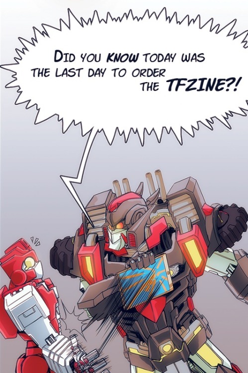 Final day of orders! Today is the final day of orders for our Medics zine! This is a limited, to-ord