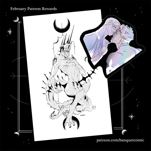 New February physical rewards are up for King of Hell tier patrons over on the patreon! This month w