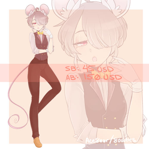 8owties: A collab set between @Ace8ear and I of adopts is up now! Starting bid is $45! Ends in 3 day