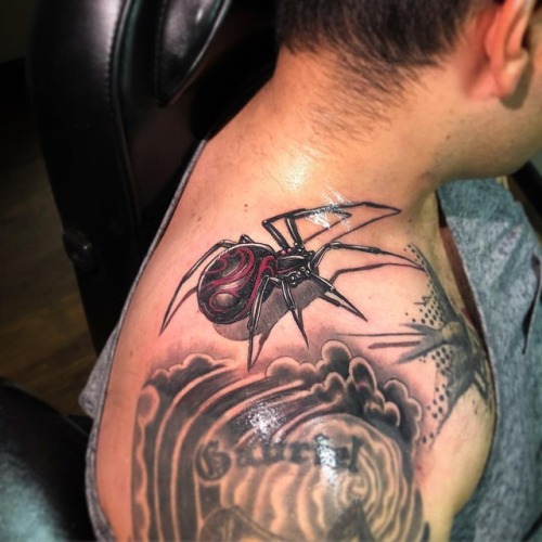 Tattoo Ritual farmingdale NY - #tattoos #spider #spidertattoo Shop opens at  noon...