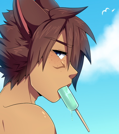 Cute headshot for Isa! Miqotes on summer are the best