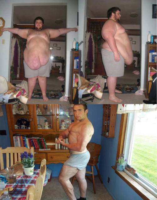 fitness-addicts:  fitness-barbie:  This is Troy McLaughlin he is such a motivation. He went from  575lbs to 230lbs and had 9 pounds of skin removed this December. Right now he is 215ibs and still going. Incredible! Troy’s Facebook profile:https://www.face