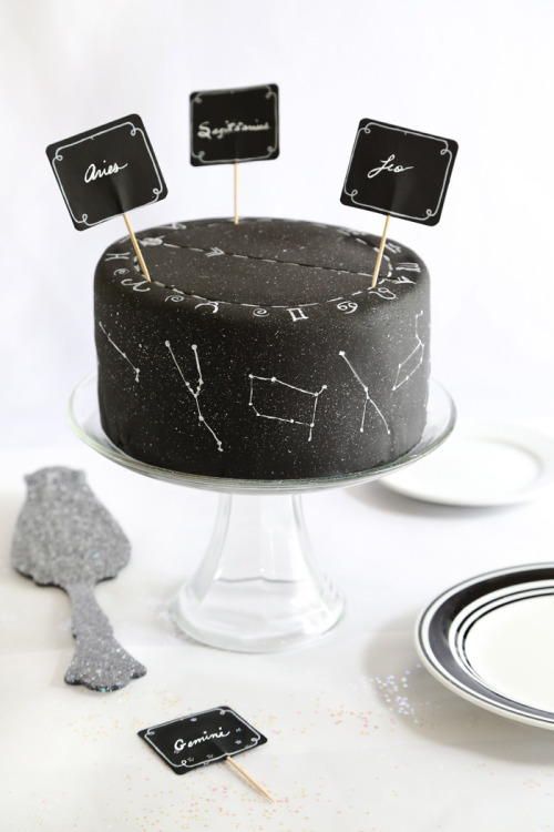 beautifuldesserts: Zodiac Constellation Cake