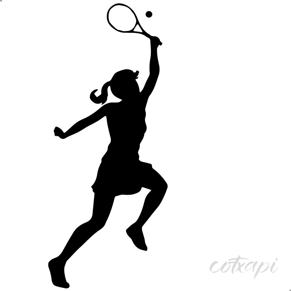 Sports man sports lady player racket playing badminton vector art