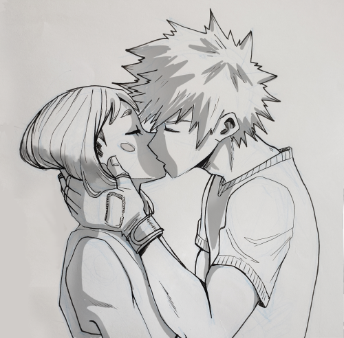 fays-kacchako-corner: Sweaty Gym Kiss