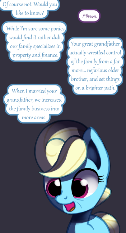 ask-canterlot-musicians: She’s a good kid. My original plan was to go on break for the holiday following this post. However, there is one more page to this scene, and because I love you guys (and it would be weird to put a break so close to the end),