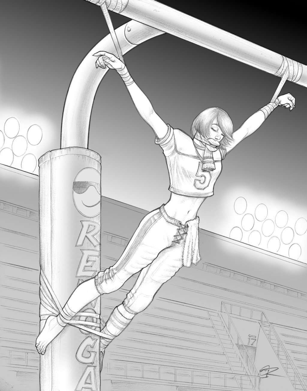 kinkyroom:  Tomboy Touchdown by steveoreno