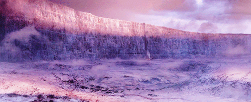 rubyredwisp:Jon Snow glanced up at the Wall, towering over them like a cliff of ice. A hundred leagu