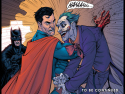 godtricksterloki:  bootylicious-buggy:  thesassyblacknerd:   comicsandbullshit:      dead   BRUCE HAS ONE RULE. AND CLARK HAS TO BREAK IT.  Bruce, your fucking face. I love it!  &hellip;uh&hellip;huh&hellip;?!&hellip;