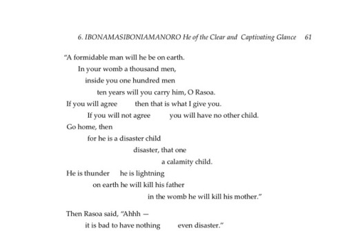 The horror of childbirth from the Malagasy epic Ibona.