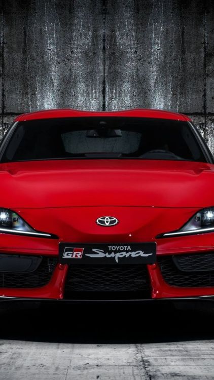Red, sports car, 2019 Toyota GR Supra, 720x1280 wallpaper @wallpapersmug : bit.ly/2EBfd6v - h