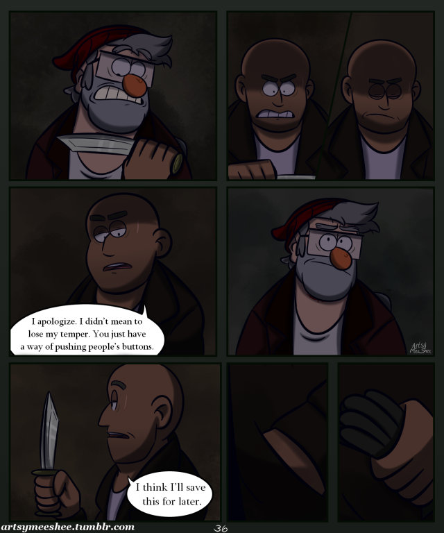 And thus, another arc ends. So uh…. It’s been over a year since the last page. I want to apologize for such a long hiatus but I...