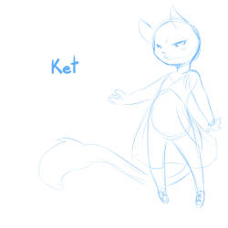 KetA cute comic idea I had involving a tiny crossdressing cat and his crush.