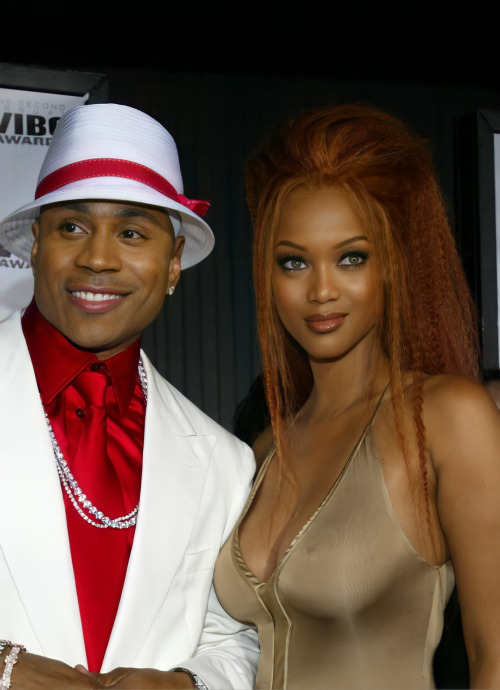 flyandfamousblackgirls: The 2004 Vibe Awards hosted by LL Cool J &amp; Tyra Banks.