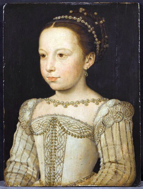 The young Margaret of Valois, Princess of France by François Clouet, c. 1560