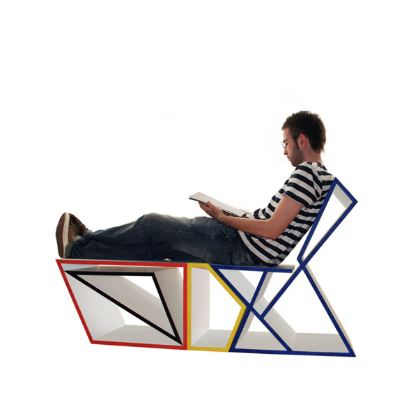 wickedclothes:  Modular Furniture Set Whether you need a set of shelves, a chair