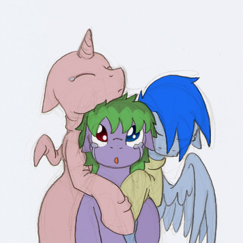 butters-the-alicorn:  Even enemies can form an alliance, for a short while at least, to work together for a common good.   That’s more like it! <3