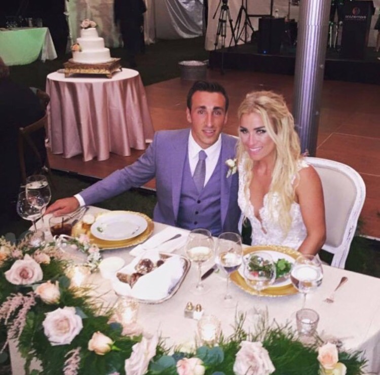 NHL Wives and Girlfriends — Brad and Katrina Marchand [Source]