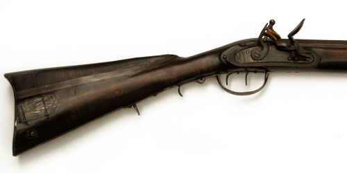 An Interesting 18th Century Flintlock Rifle,Crafted by James Poyas of Charleston, South Carolina, th