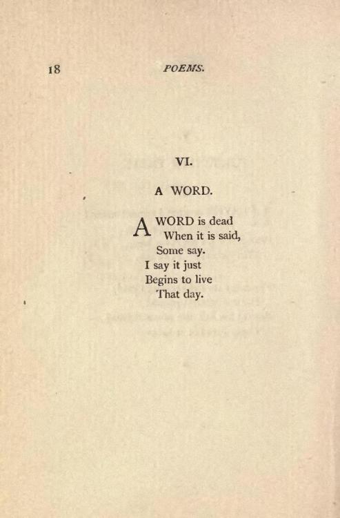 uconstruction:Emily Dickinson (1830-1886 American) • A Word - Third Series 1896