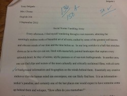 carry-on-my-jingle-butt:  thewaywardswagabond:  iamtonysexual:  Also Can we all just take a second to appreciate this opening paragraph on my paper earlier this semester about my experience here at Tumblr omg  I wanna know how you continued from “one