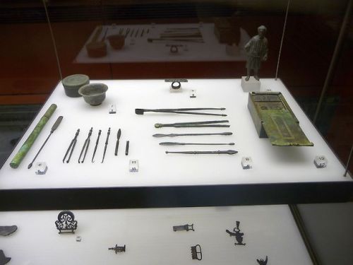 Romano-Germanic MuseumMainly medical instruments found from a tomb of an unknown  Roman physici