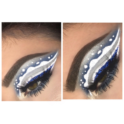 BLUE WAVES•Follow @xxtiffanybeauty for more!‍♀️•Hey lovelies! A few days ago I decided to re-create 