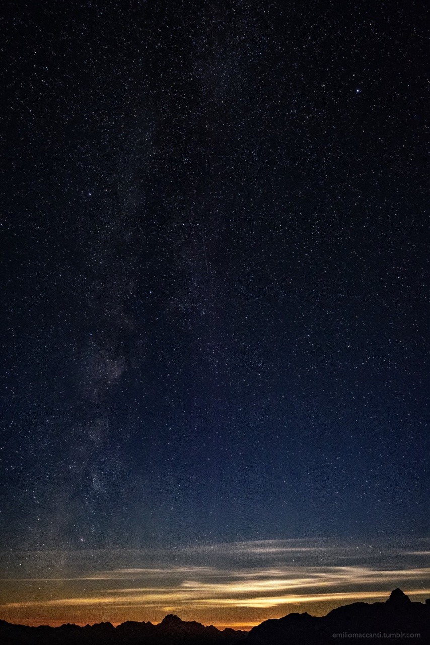 emiliomaccanti:  The sky after sunset moon