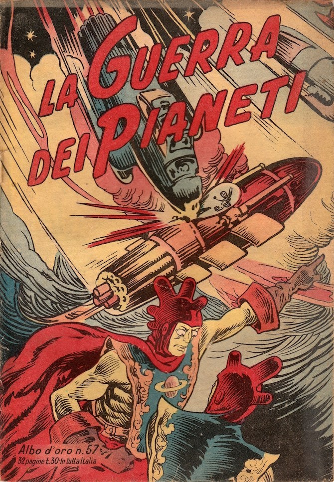 “Saturn against the Earth,” the first Italian science fiction comic, from the 1930s