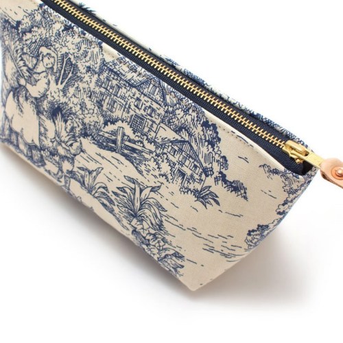 Details… Vintage Toile Travel Clutch available in #newarrivals #toile #limitededition #madein