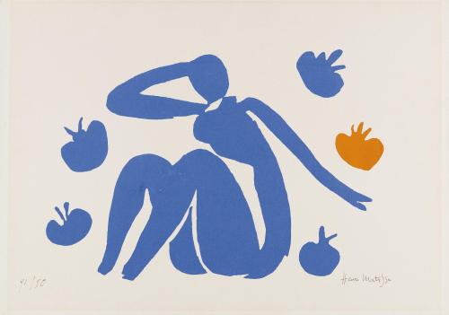 retroavangarda: Henri Matisse – Nu bleu aux pommes, 1954