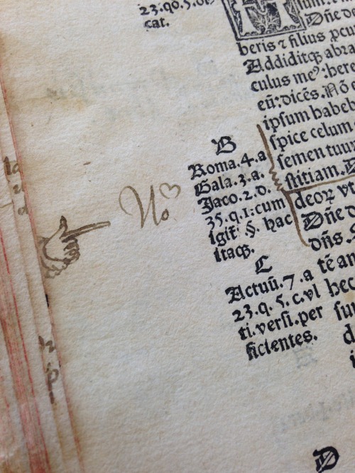 english-history-trip: muspeccoll: hdslibrary: Marginalia Monday: Valentine’s Edition The annot