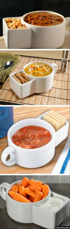 Soup & Cracker Mugs
Check out more Simple Ideas That Are Simply Genius Here!